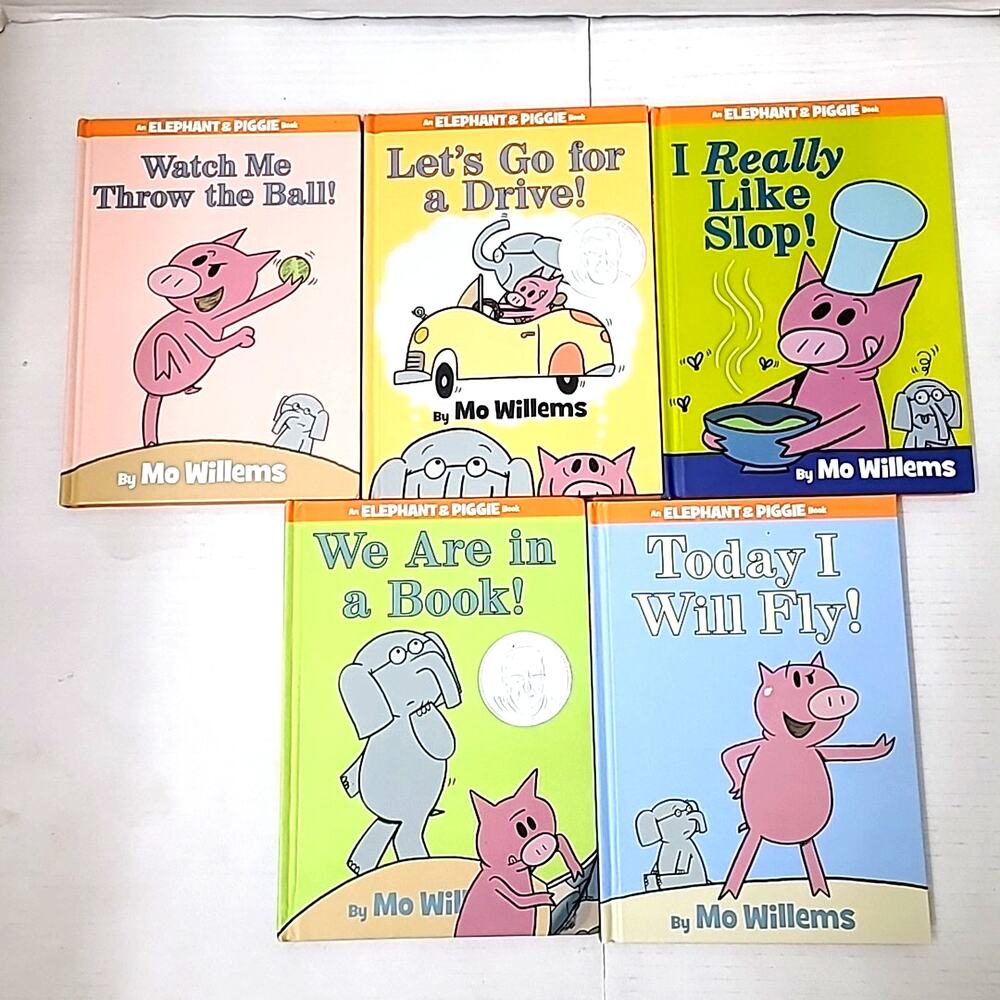Mo Willems Elephant & Piggie Hardcover Book Lot of 5 Kids Early Readers